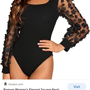 #0/39 Romve black Women’s bodysuit, size M